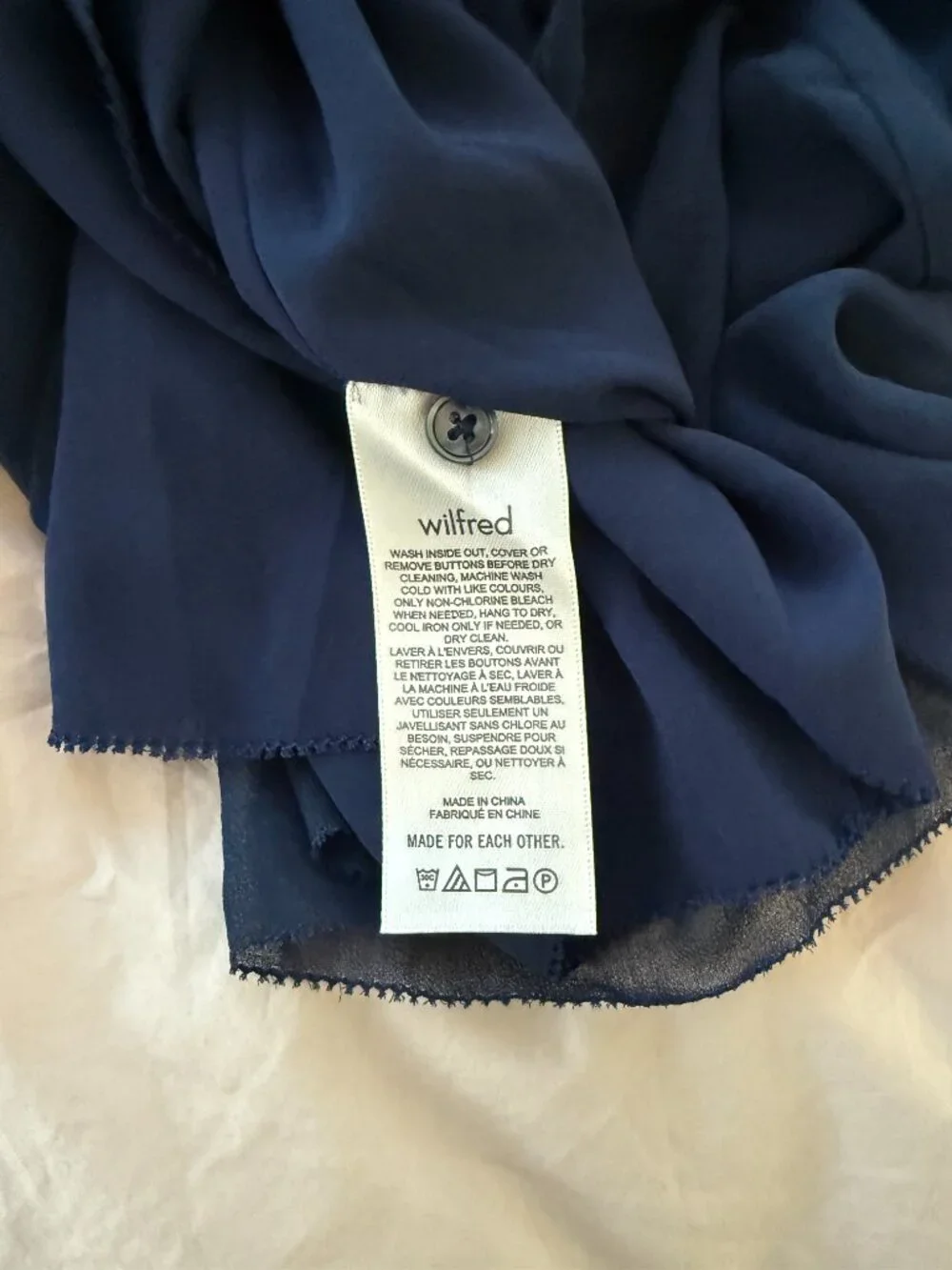 ARITZIA Wilfred Daydreamer Maxi Dress in Navy Blue NWOT